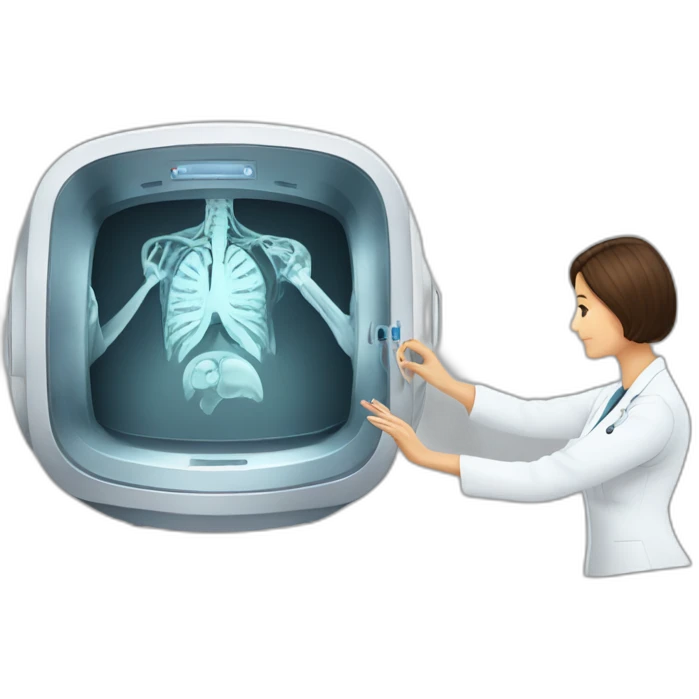 Posh-Radiologist-performing-breast-mri-to-leni-klum emoji