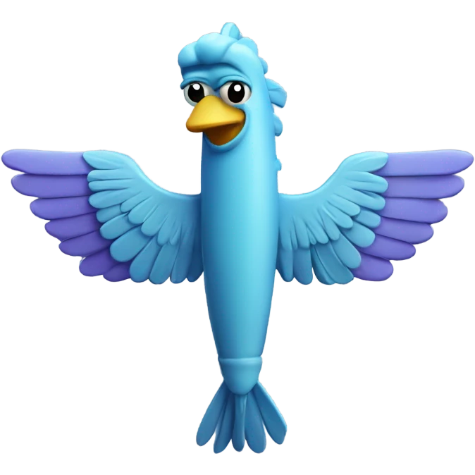 un pez con alas emoji