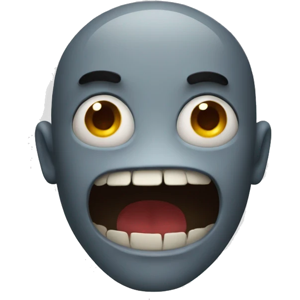 scary face emoji