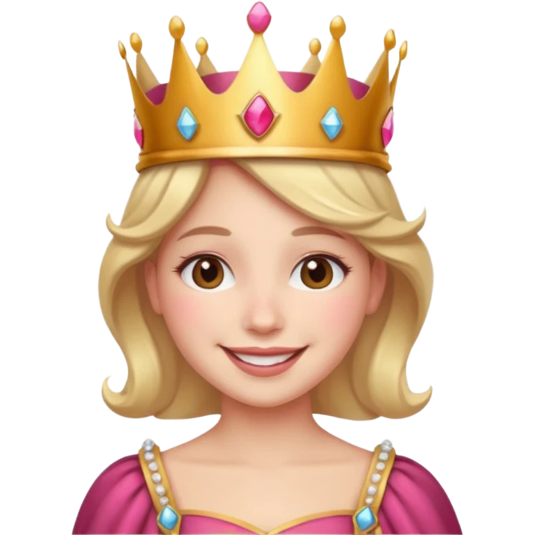 Una persona enamorado y con una corana emoji