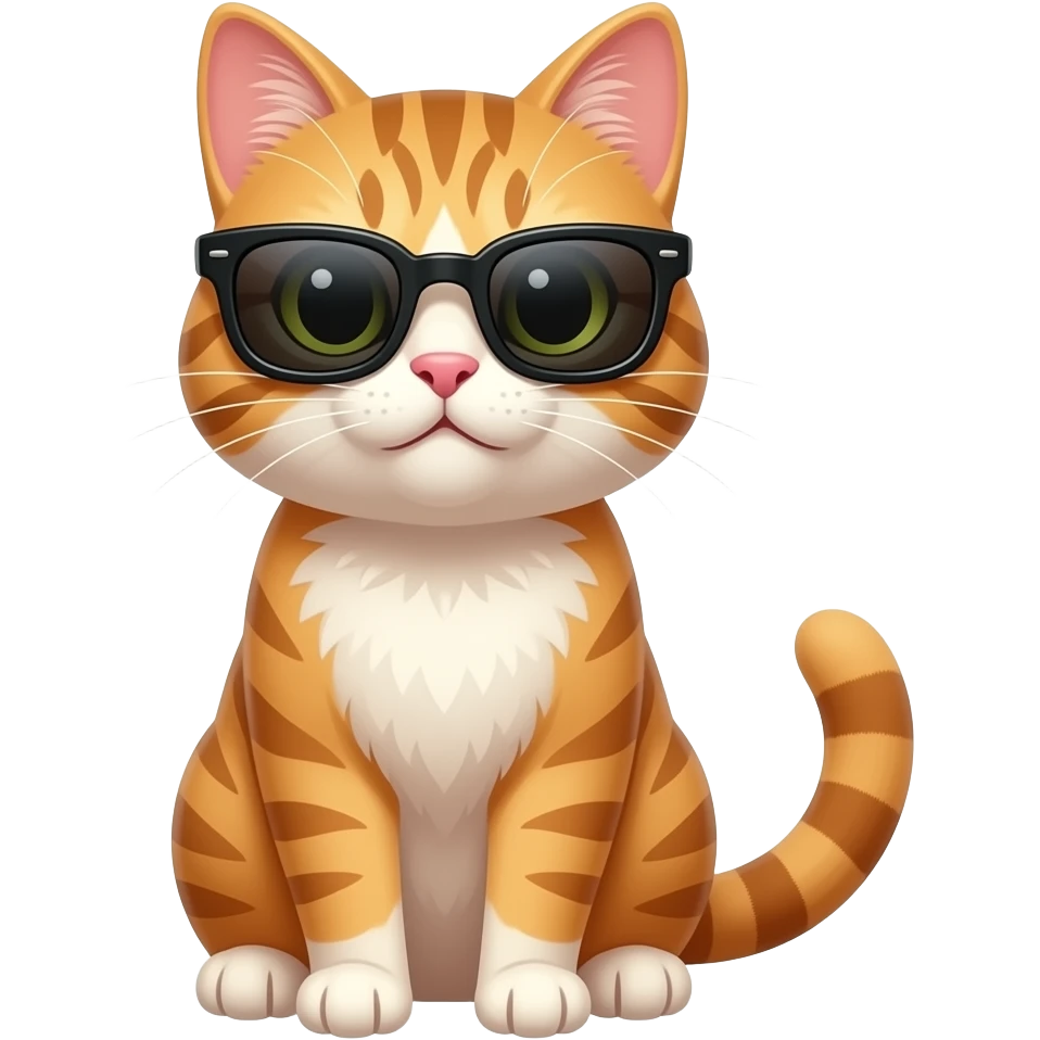 Cat wearing sunglasses emoji