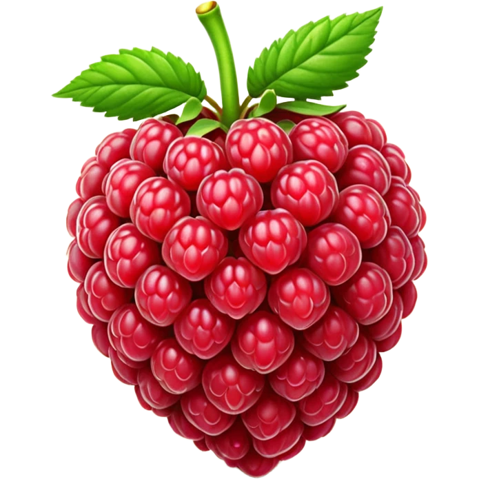 Raspberry in 3D emoji