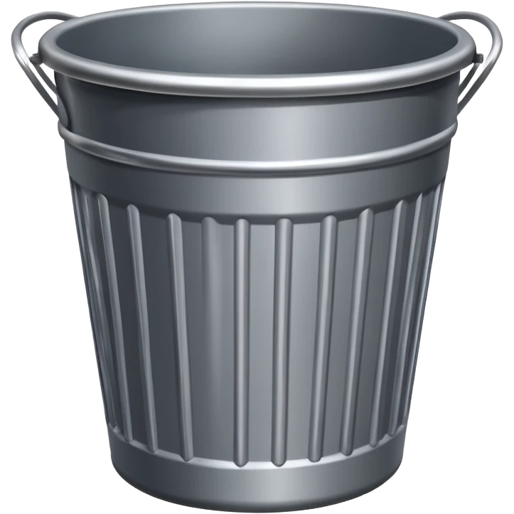 trash bin container with rim emoji
