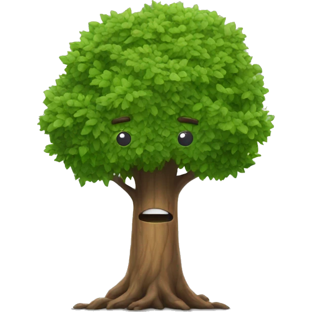 Tree with a head  emoji