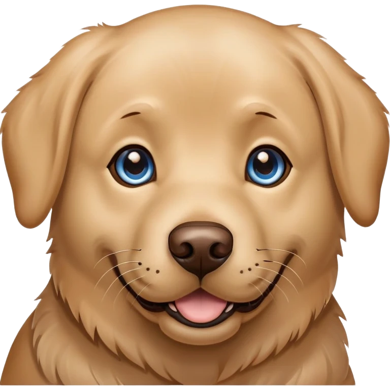 Labrador with one blue eye emoji