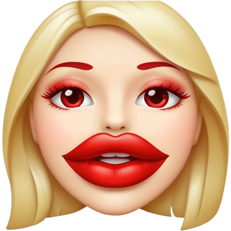 Red lips  emoji