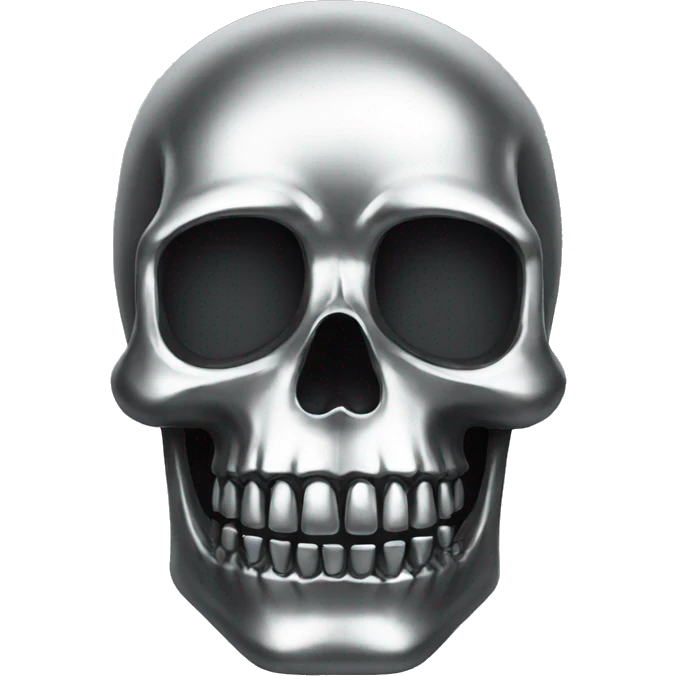 Chrome skull emoji