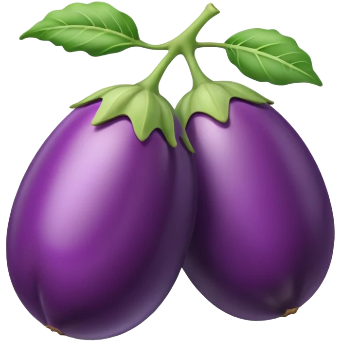 brinjal with small piece  emoji