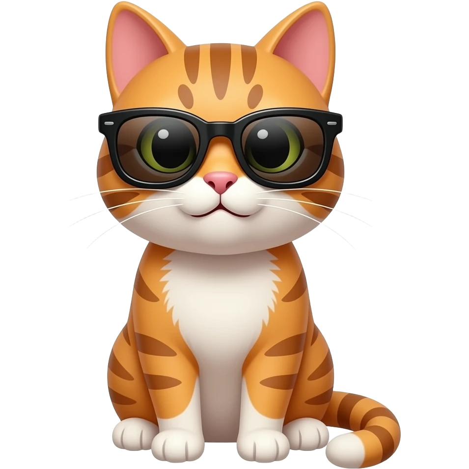 Cat wearing sunglasses emoji