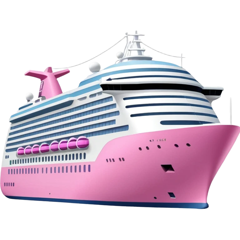 pink cruise ship emoji