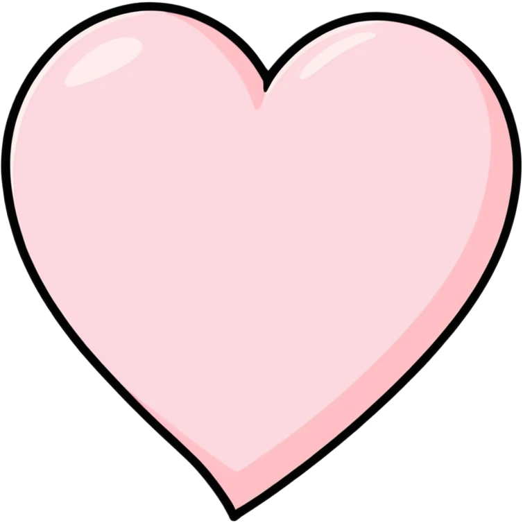 Light Pink heart emoji