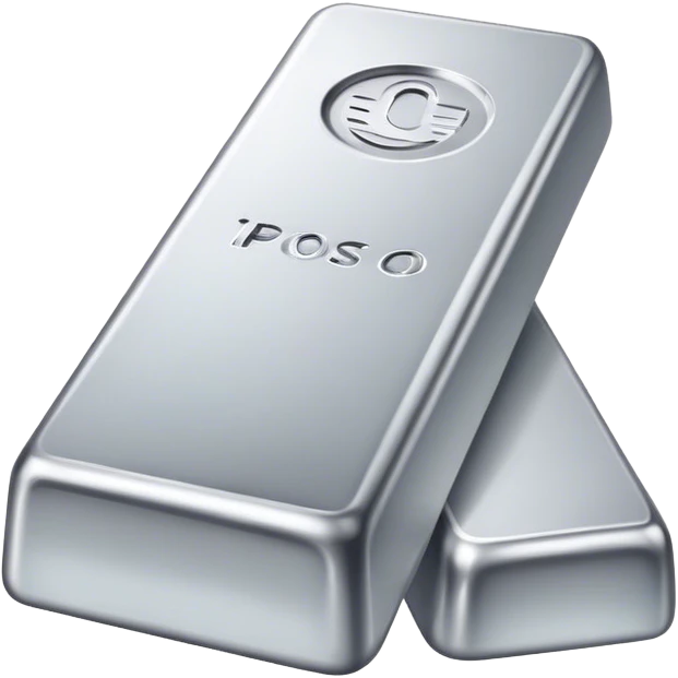 Perfect Silver Bar emoji