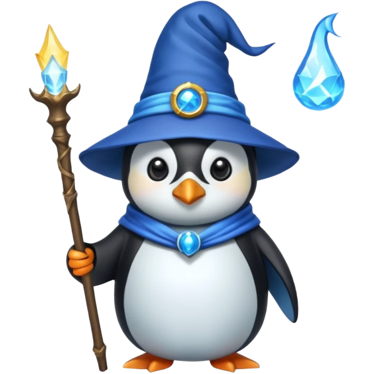 Penguin Wizard emoji