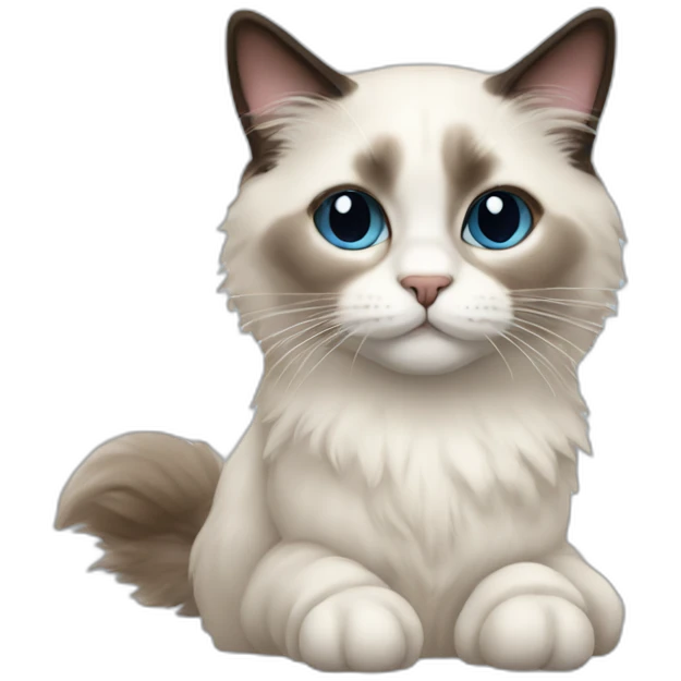 Ragdoll cat emoji