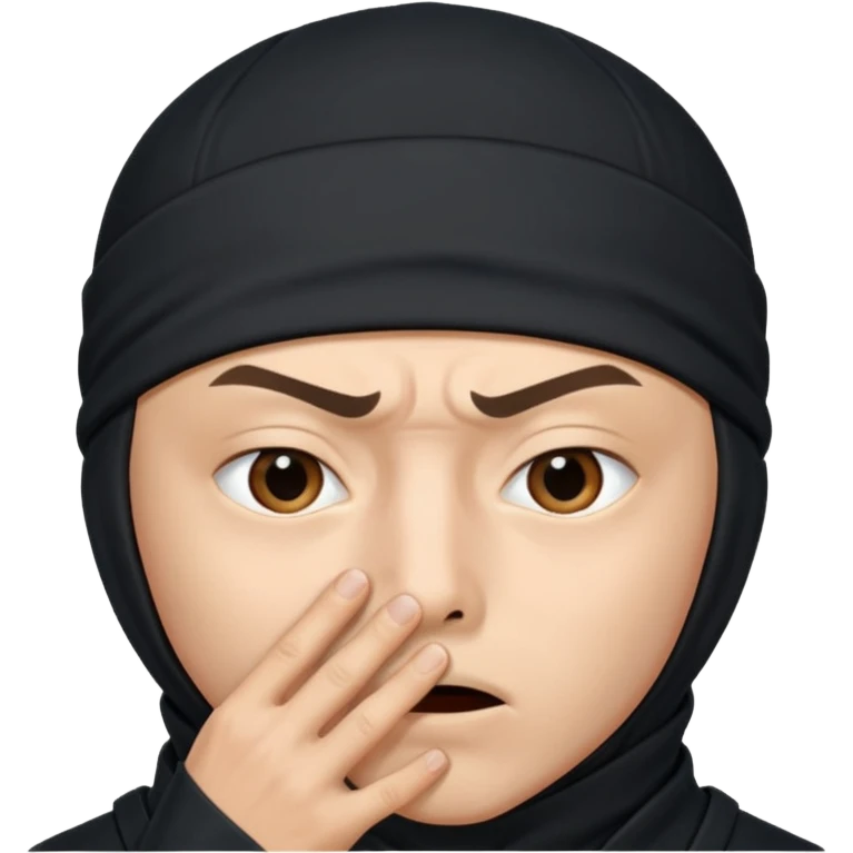 foto do Ninja ele mandando calar a boca emoji