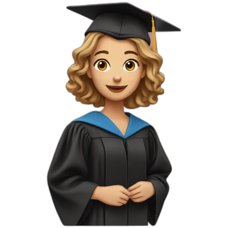 🎓👱🏻‍♀️ emoji