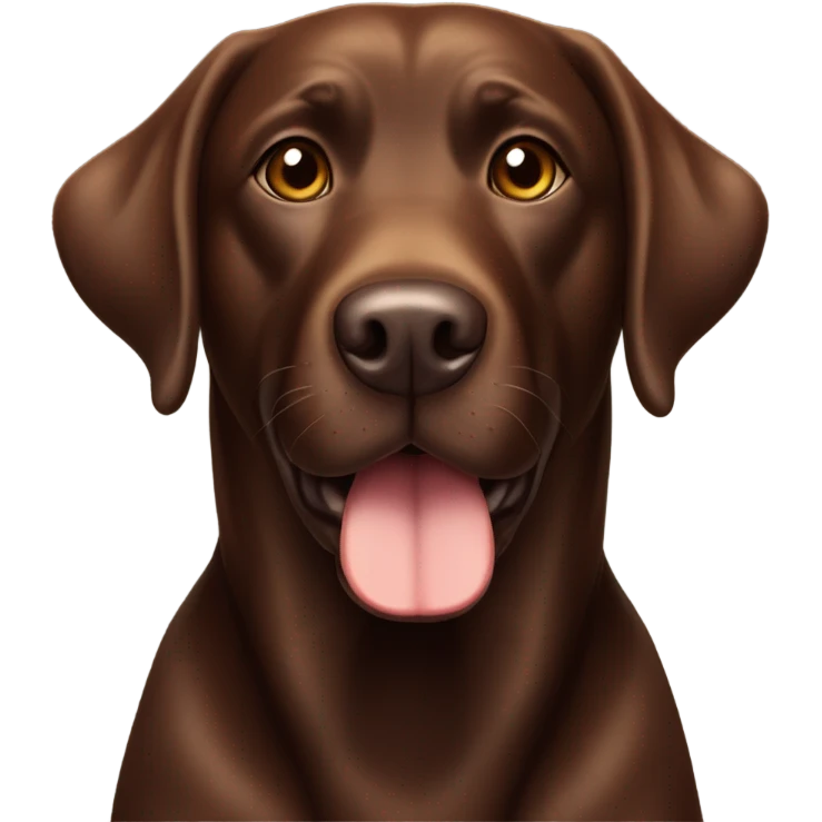 Chocolate Labrador  emoji