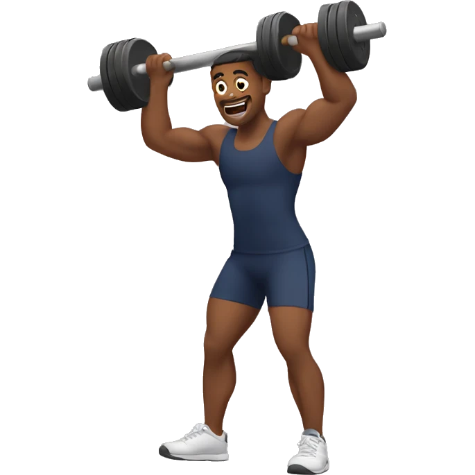 Person lifting weights emoji