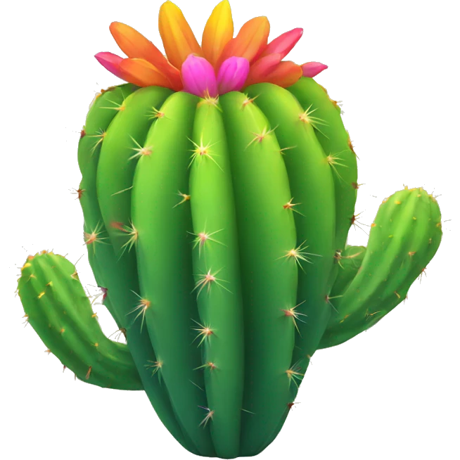 rainbow cactus emoji
