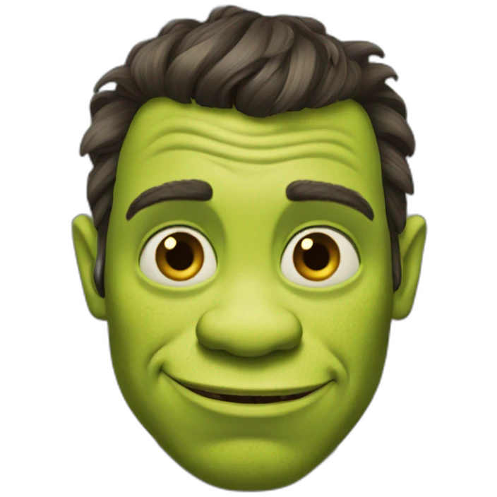 a skinny shrek emoji