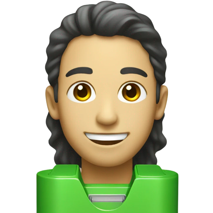 Little bit Smiling Green battery  emoji