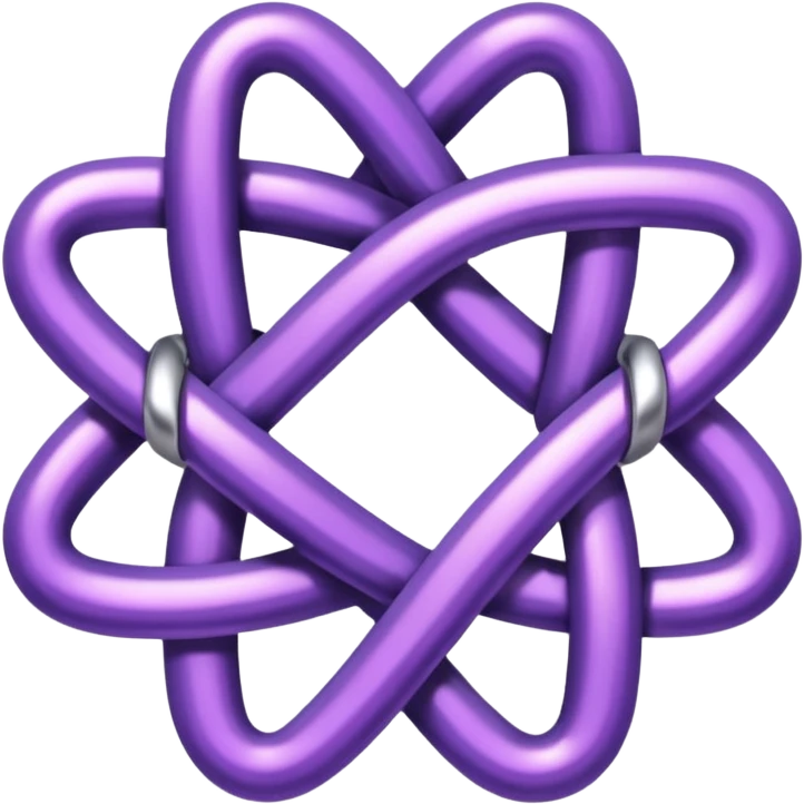 glitter purple link emoji