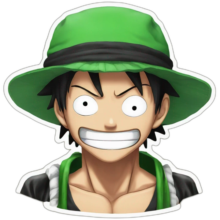 Luffy gear 5 with zoro emoji