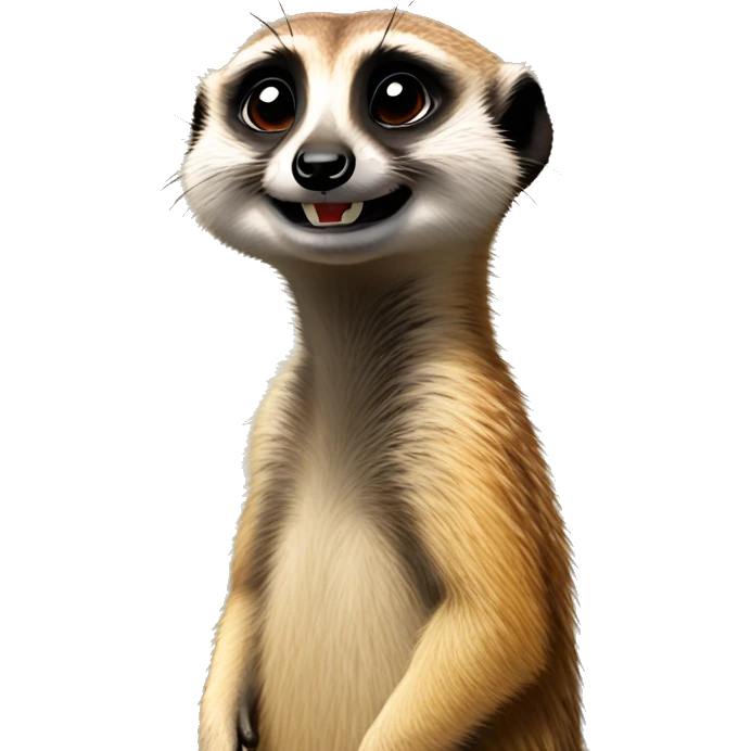 A hungry meerkat emoji