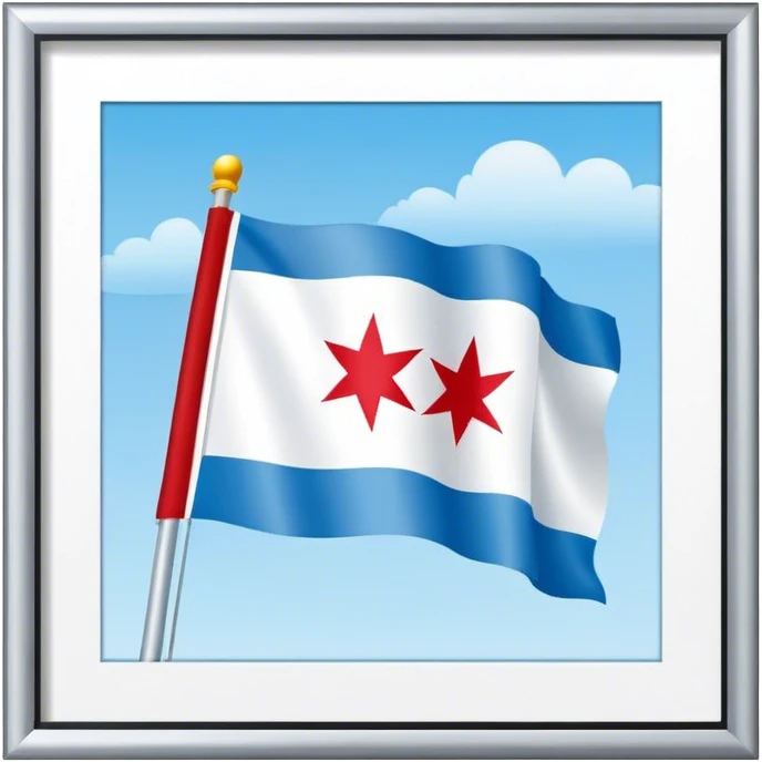 Chicago flag emoji