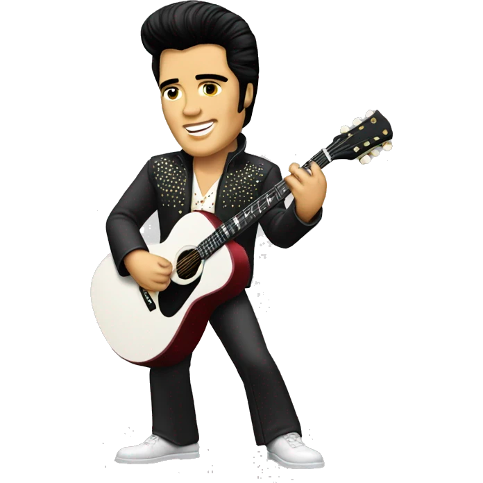 Elvis Presley with guitar  emoji