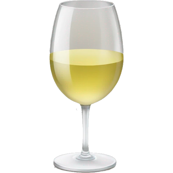 Glass of white wine  emoji