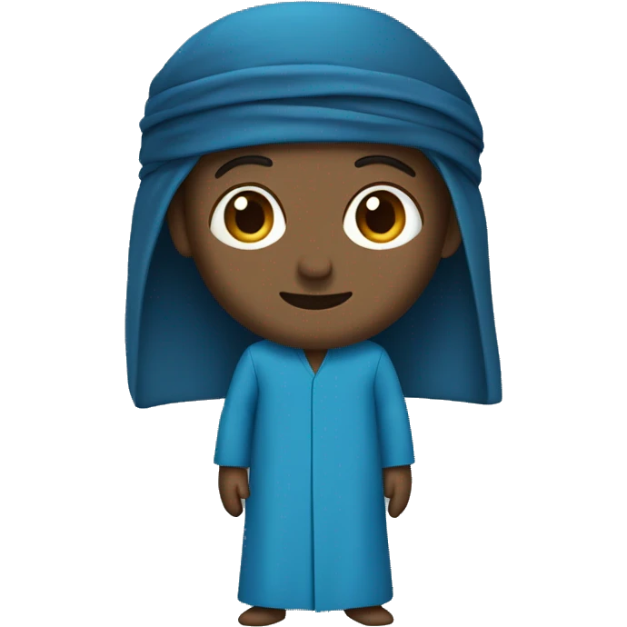 Blue thobe emoji