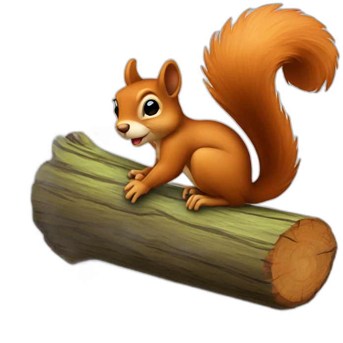 squirrel on a log emoji