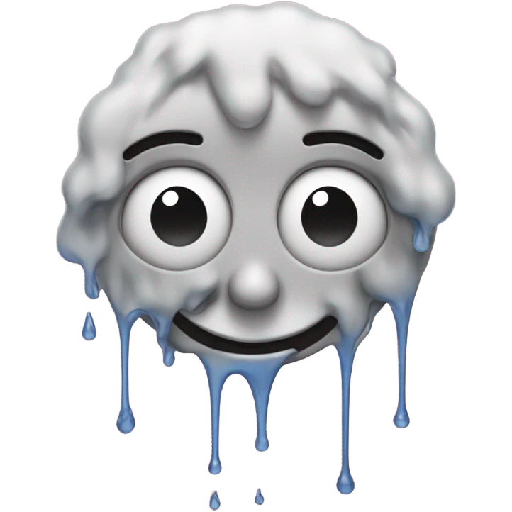 Face covered in liquid emoji
