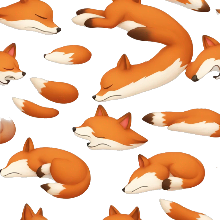 sleeping fox emoji