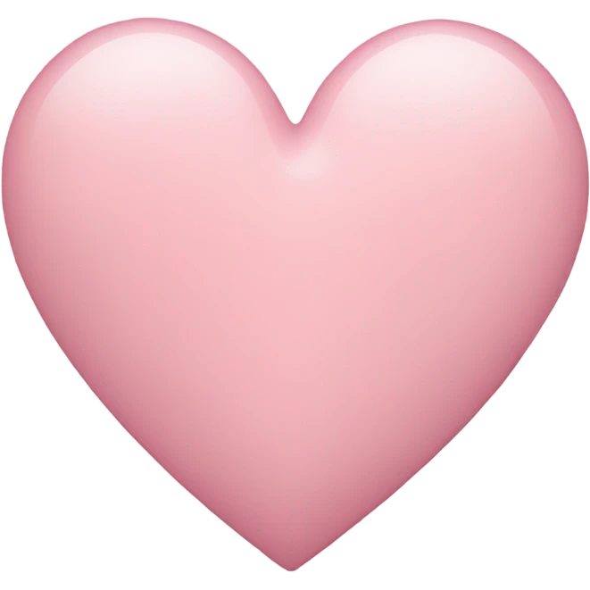 Soft pink heart  emoji