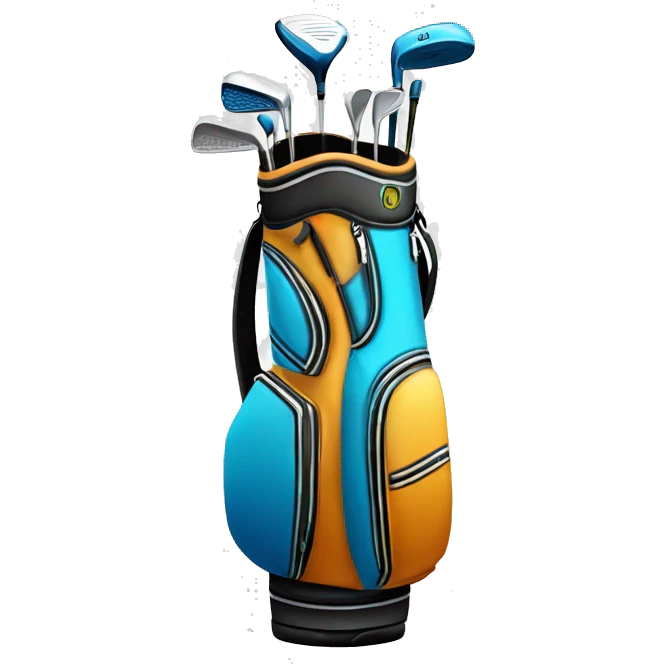 shining golfbag emoji