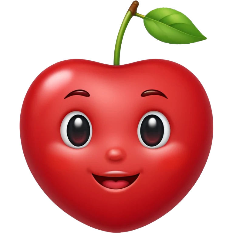 cute cherry with face emoji