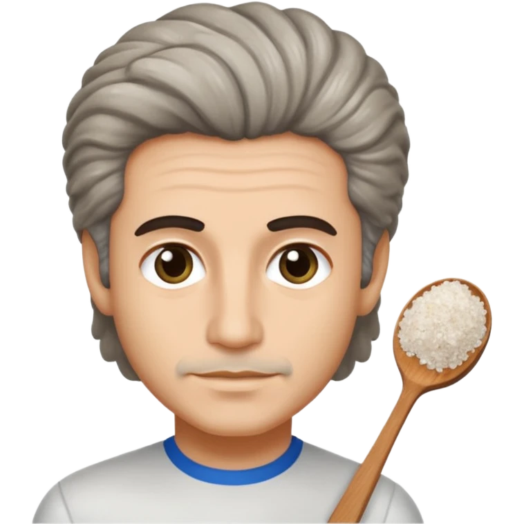 Michael Yanni Italian Salt and Pepper hair emoji