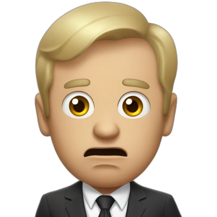 Vladimir poutine holding poop and beeing scared emoji