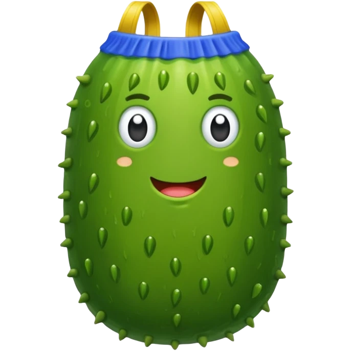 Pickle with speedo emoji