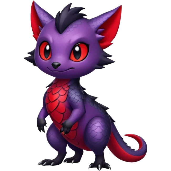 Salandit-Zorua-hybrid (full body) emoji