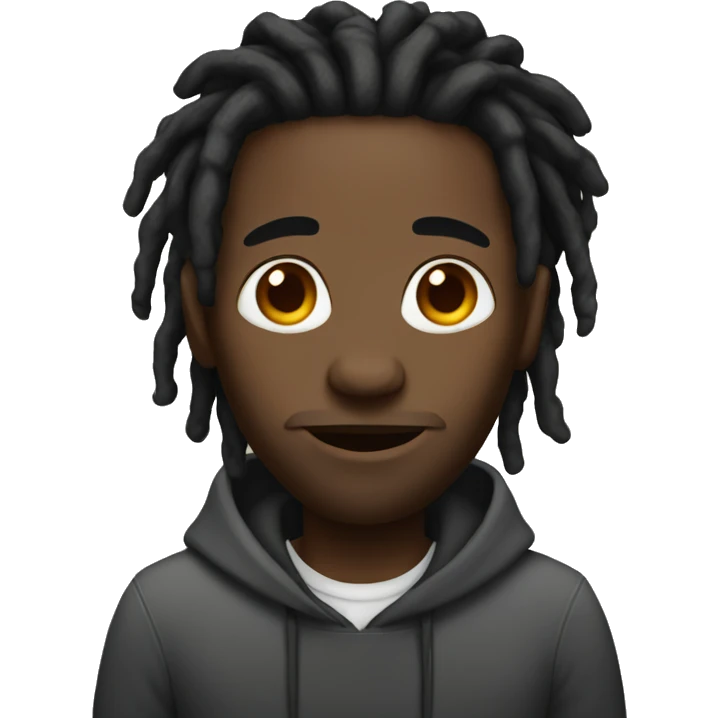 Black man with dreads emoji