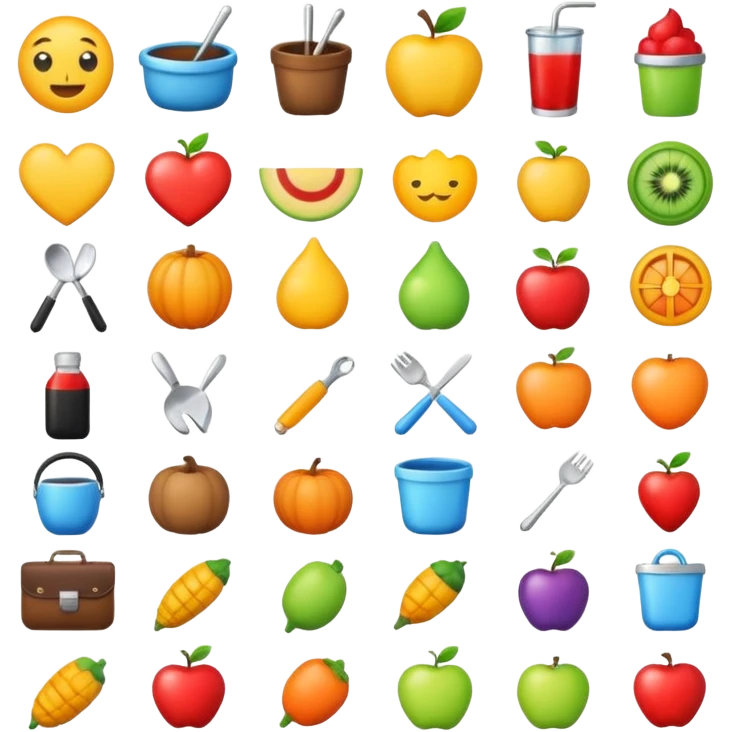ikona dla przemiotów róznego rodzaju emoji
