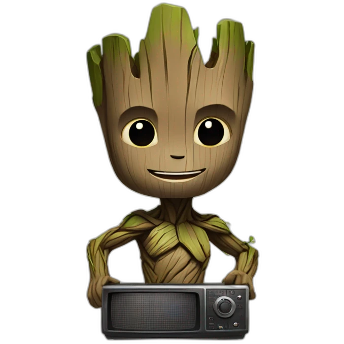 Groot TV emoji