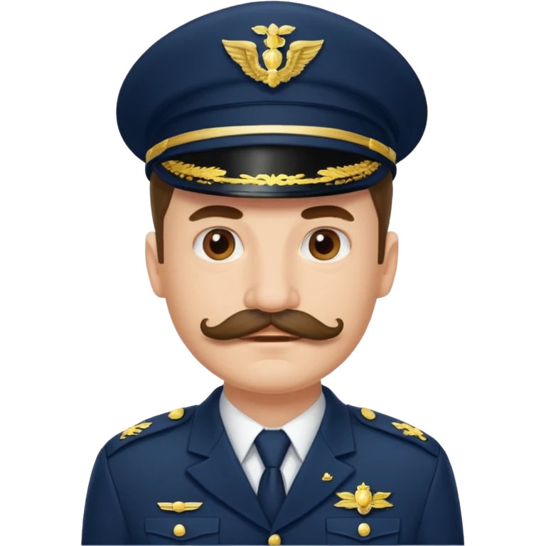 
moustache uniform man emoji