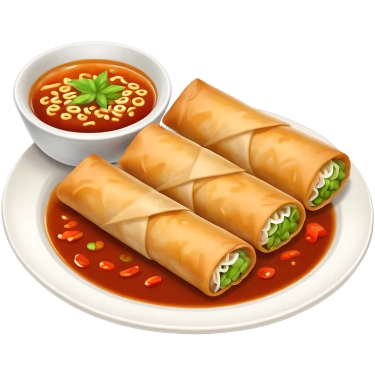 spring rolls in sauce emoji