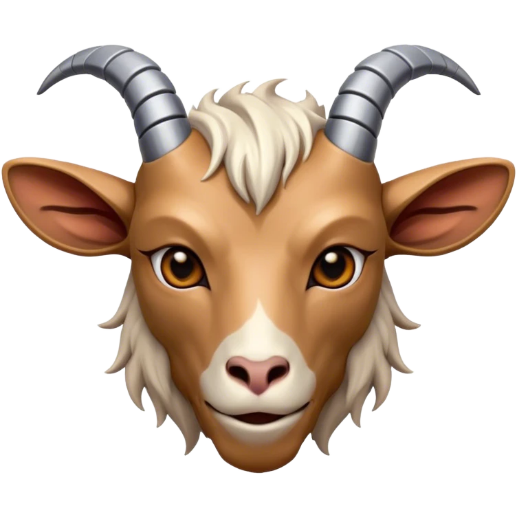 Cybernetic Goat(Ram) man 2/3 up view emoji