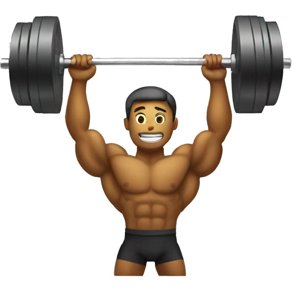 lifting weight emoji
