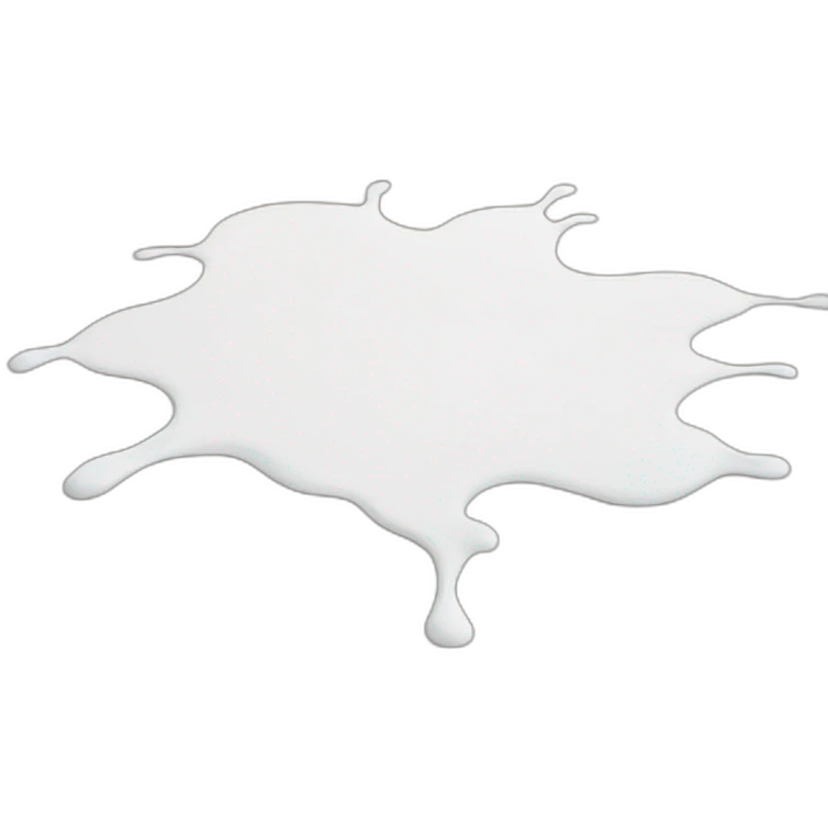 white paint splashed on the floor emoji